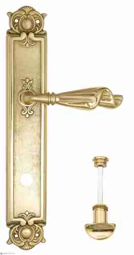 Дверная ручка Venezia "OPERA" WC-2 на планке PL97 полированная латунь