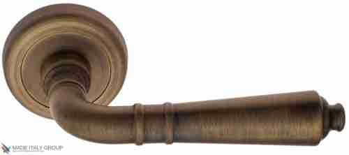 Дверная ручка на круглом основании Fratelli Cattini "TOSCANA" D1-BY матовая бронза