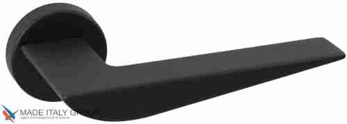 Дверная ручка на круглом основании Fratelli Cattini "VEGAS" 7FS-NM матовый черный