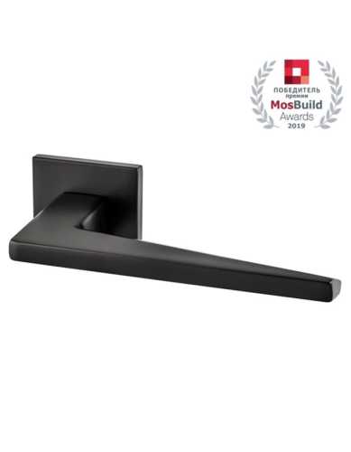 Комплект: Ручки Armadillo MORI USS BL-26+Завертка+Бесшумный замок и Петли Fuaro/черный