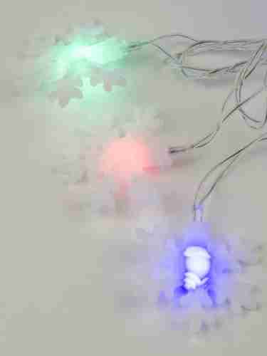 Светодиодная гирлянда Uniel Снежинки 220V разноцветный ULD-S0700-050/DTA MULTI IP20 SNOWFLAKES-3 07936