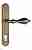 Дверная ручка Venezia "ANAFESTO" CYL на планке PL02 матовая бронза