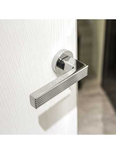 Ручка дверная Armadillo (Армадилло) межкомнатная R.URB52.LINE (LINE URB6) CP-8 хром  Набор 8