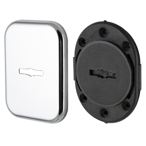 Накладка квадратная на сув замок со шторкой Armadillo PS-DEC SQ CT (ATC Protector 1) CP-8 хром