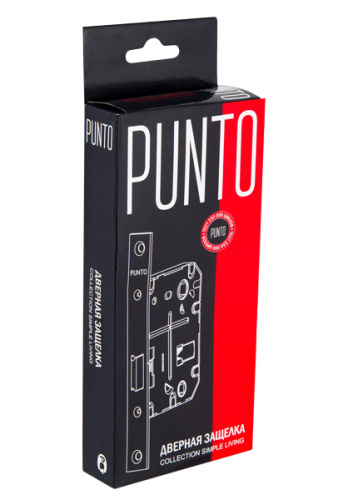 Замок межкомнатный дверной под фиксатор Punto L72-50 CFB Кофе глянец