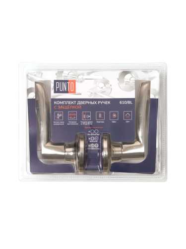 Ручка Punto (Пунто) защелка DK610/BL SN-PS (без фик.) мат.никель