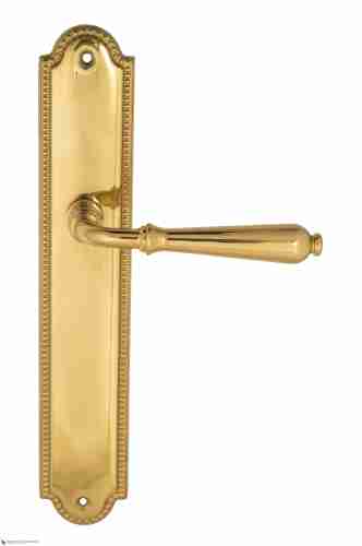 Дверная ручка Venezia "CLASSIC" на планке PL98 полированная латунь