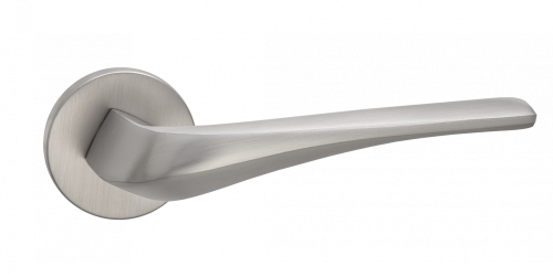 Ручка дверная "Соффиони", серия SLIM, никель супер матовый
