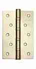 Петля дверная стальная универсальная Fuaro 4BB 150x95x3 PB (латунь)