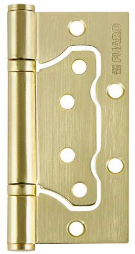 Петля универсальная без врезки Fuaro 500-2BB/BL 100x2,5 SB мат. золото