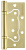 Петля универсальная без врезки Fuaro 500-2BB/BL 100x2,5 SB мат. золото