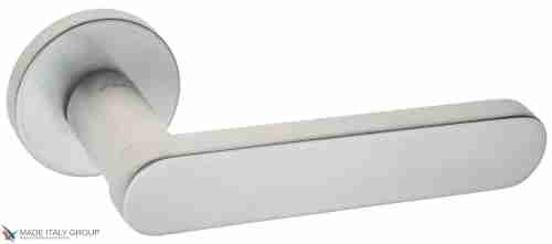 Дверная ручка на круглом основании Fratelli Cattini "PIPPA" 7.7-CS матовый хром