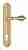 Дверная ручка Venezia "ANAFESTO" CYL на планке PL98 полированная латунь