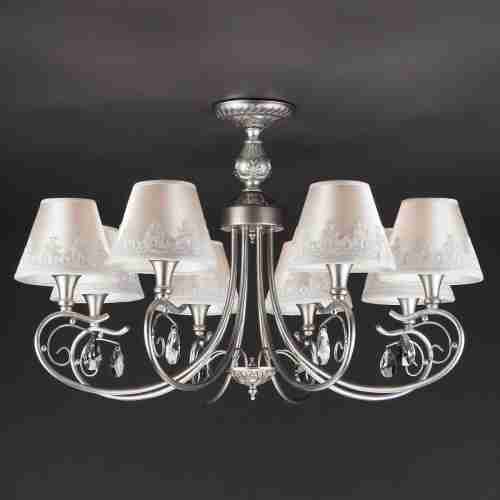 Подвесная люстра Eurosvet 60069/8 серебро