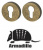 Завертка дверная сантехническая Armadillo Urban WC-BOLT BK6/URB BPVD-77 никель вороненый