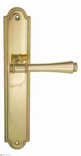Дверная ручка Venezia "CALLISTO" на планке PL98 полированная латунь