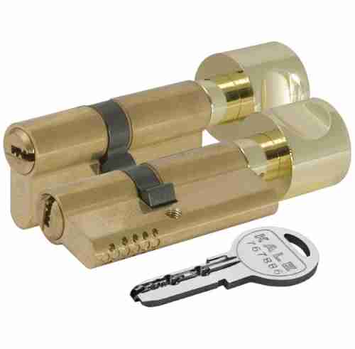 Цилиндровый механизм с вертушкой 164 OBS SCE/80 (30+10+40) mm латунь 5 кл. new