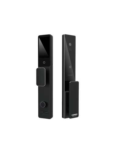 Замок врезной электронный Hogo V07 с распознаванием лица, черный