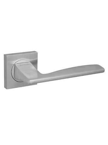 Ручка дверная Fuaro (Фуаро) межкомнатная K.KM52.ROCK (ROCK KM) SSC-16 сатинированный хром  Набор 5