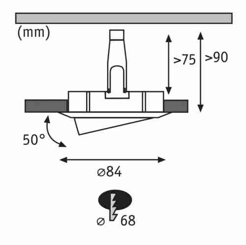 Встраиваемый светодиодный светильник Paulmann Nova 93603