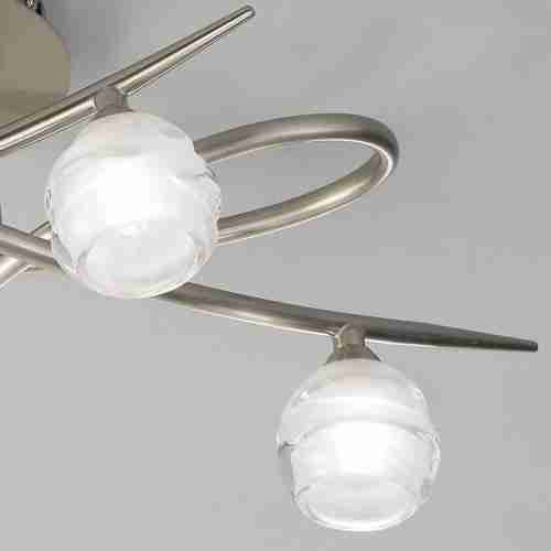 Потолочная люстра Mantra Loop Satin Nickel 1813