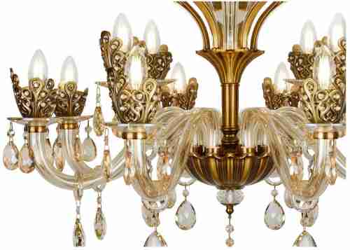 Подвесная люстра iLamp Asia 61078-8+4 BR