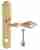Дверная ручка Venezia "ANAFESTO" WC-2 на планке PL02 полированная латунь