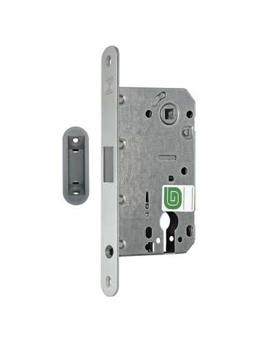 Замок межкомнатный магнитный под цилиндр Soft 11М MCR, матовый хром /128:6429/