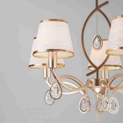 Подвесная люстра Eurosvet 60091/5 перламутровое золото