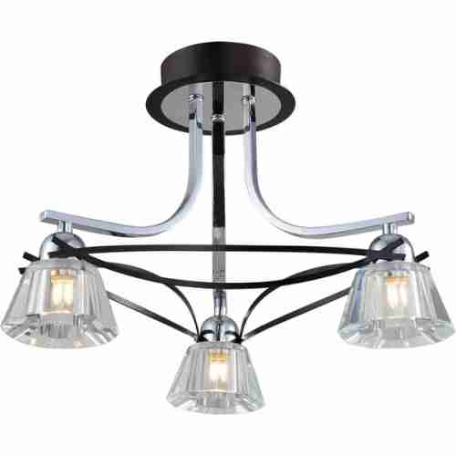 Люстра потолочная N-Light 89101-3 chrome + wengue