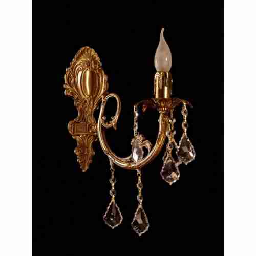 Бра Brizzi 8888/1 AB Leaf crystal