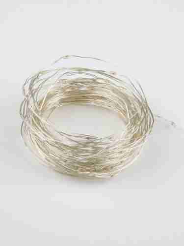 Светодиодная гирлянда Uniel Роса теплый белый ULD-S1000-100/SCB/3AA Warm White IP20 Dew UL-00005482