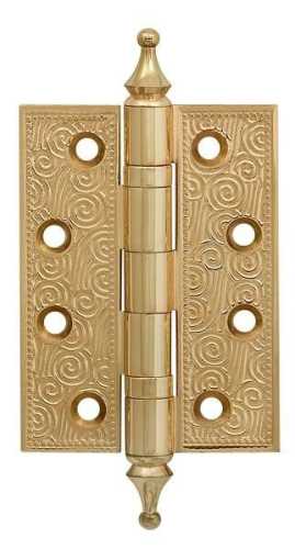 Комплект 8 шт. - Петля дверная универсальная латунная Armadillo Castillo CL 500-A4 102x76x3,5 IG итальянское золото
