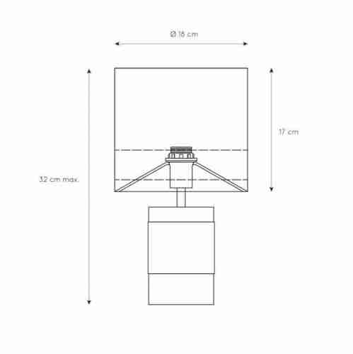 Настольная лампа Lucide Extravaganza Frizzle 10500/81/66