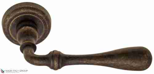 Дверная ручка на круглом основании Fratelli Cattini "RETRO" D1-BA античная бронза