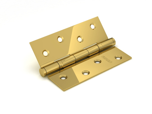 Петля дверная стальная универсальная  Fuaro 2BB 100x75x2,5 PB (латунь)