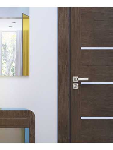 Ручка дверная Armadillo (Армадилло) межкомнатная K.SQ52.KEA (KEA SQ001) SN-3 матовый никель  Набор 7