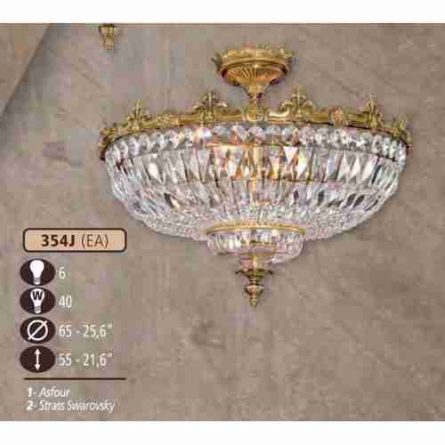 Люстра потолочная Riperlamp 354J/6 EA CRYSTAL ASFOUR