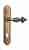 Дверная ручка Venezia "LUCRECIA" CYL на планке PL98 матовая бронза