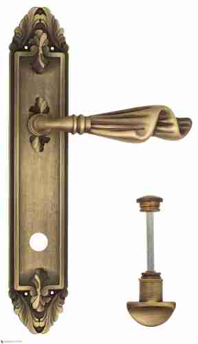 Дверная ручка Venezia "OPERA" WC-2 на планке PL90 матовая бронза