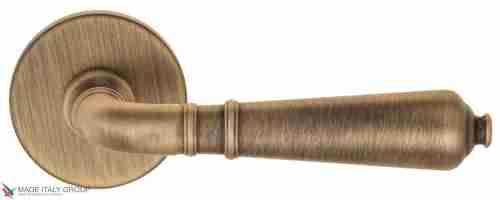 Дверная ручка на круглом основании Fratelli Cattini "TOSCANA" 7.7-BY матовая бронза