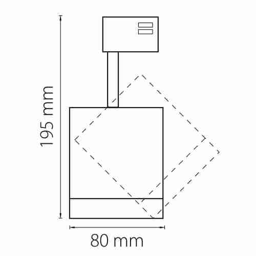 Трековый светодиодный светильник Lightstar Canno Led 301572