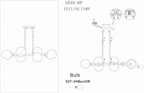 Подвесная люстра Favourite Bolillas 1840-6P