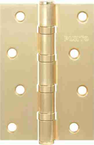 Комплект 2 шт. - Петля дверная универсальная стальная Punto 4B 100х70х2.5 PB латунь