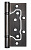 Петля дверная накладная без врезки (бабочка) Punto 200-2B 100x2,5 GR графит