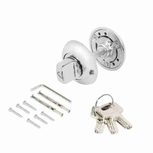 Завертка сантехническая Ajax (Аякс) с фиксацией ключом BK6.FIX.JR CP-8 хром