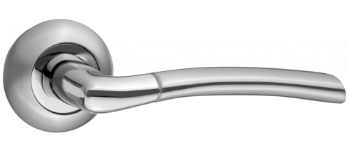 Ручки дверные TIXX INDH 210-08 SN/NP Аллегро никель матовый/никель блестящий