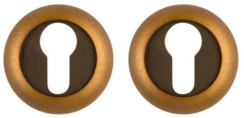 Накладка дверная с круглым основанием под цилиндр Fuaro ET RM CF-17 кофе