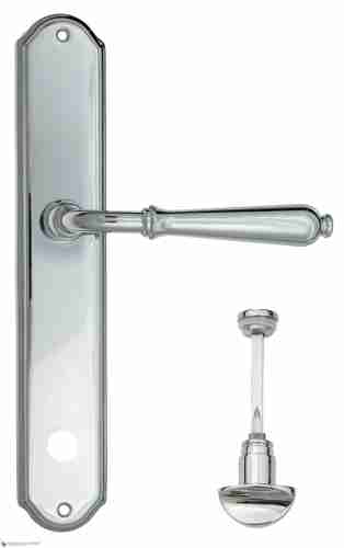 Дверная ручка Venezia "CLASSIC" WC-2 на планке PL02 полированный хром