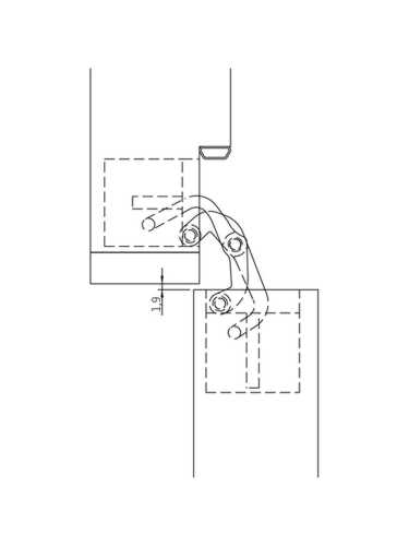 Петля скрытая Morelli HH-18 B врезная с 3D-регулировкой вес полотна до 60 кг, цвет черный